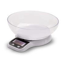 Balança Digital para Cozinha de Alta Precisão Brinox Linha Descomplica com Recipiente Removível 5kg Branco - 2922/102