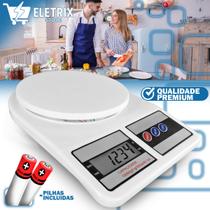 Balança Digital para Cozinha Dieta e Controle de Porções com Pilhas Inclusas