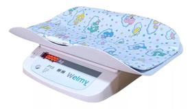 Balança Digital Pediátrica Baby Welmy 15kg Com Almofada
