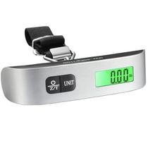 Balança Digital Portátil de Mão até 50kg com Display LCD, Função Tara, Alça com Trava e Alta Precisã Balança Digital Portátil de Mão até 50kg com Display LCD, Função Tara, Alça com Trava e Alta Precisã