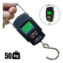 Balança Digital Portátil De Mão P/ Bolsa Mala Peixe Até 50kg Balança Digital Portátil De Mão P/ Bolsa Mala Peixe Até 50kg