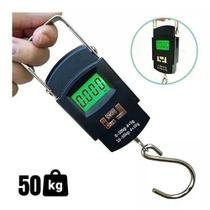 Balança Digital Portátil De Mão P/ Bolsa Mala Peixe Até 50kg Balança Digital Portátil De Mão P/ Bolsa Mala Peixe Até 50kg