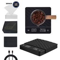 Balança Digital Profissional Escala 0.1g 5kg De Precisão Receita Fitness de Cozinha Café Dieta Nutrição Portátil Casa Alimentos Recarregável