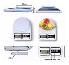 Balança Eletrônica Digital De Cozinha Pesa De 1gr Até 10kg Cor Wellmix Capacidade Máxima 10 Kg