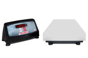 Balança Eletrônica Plataforma Inox 40x60cm Slim - 60Kg/20g, 150Kg/50g - PLT 60/150 - Selo Inmetro - Triunfo