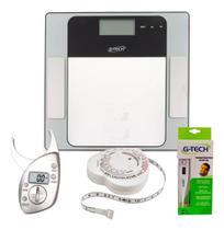 Balança G-tech Bioimpedância + Adipometro Digital + Fita Antropometrica + Termometro