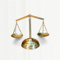 Balança Latão Símbolo Direito Justiça Decoração Artesanal P Balança Latão Símbolo Direito Justiça Decoração Artesanal P