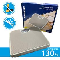 Balança Mecânica Analógica Doméstica Corporal Antiderrapante 130kg Para Banheiro Academia Consultório