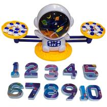Balança Numérica Astronauta Jogo Infantil Matemático Educativo - Toy Mix