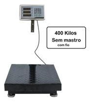 Balança Plataforma 400Kg S/coluna, Bivolt, bateria.