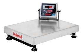 Balança plataforma industrial digital 300kg- aço inox com tara 100% selo inmetro- bk300 balmak - BALMAK