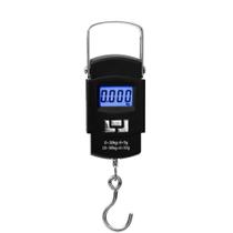 Balança Portátil Digital de Mão Com Gancho Mala Bagagem Pesca Alça Mala Até 50kg Alta Precisão