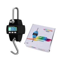 Balança Suspensa Digital de Alta Precisão (200/300kg) - Display LCD e Gancho de Aço Inoxidável