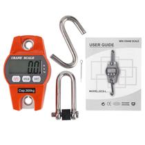 Balança suspensa Haofy Mini LCD digital portátil 300 kg/600 lb laranja Balança suspensa Haofy Mini LCD digital portátil 300 kg/600 lb laranja