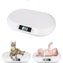 Balanca veterinaria e pediatrica digital display lcd portatil 20kg para pesagem bebe e pet - WBT