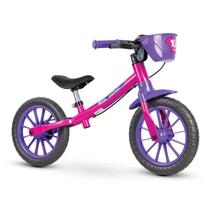 Balance Bike (Bicicleta de Equilíbrio) Rosa Nathor
