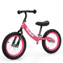 Balance Bike bicystar para crianças de 3 a 7 anos com pneus pneumáticos rosa