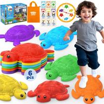 Balance Stepping Stones TOY Life Turtle Kids 4-8 anos 6 unidades