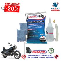 Balanceador Dinâmico Sem Chumbo Tipo 2 Moto Royal Enfield Meteor 350 - Kit 2 Pneus