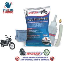Balanceamento Automático Sem Chumbo Moto Honda CG 160 Tipo 1 - Kit 2 Pneus - Balanceador Dinâmico Wizard