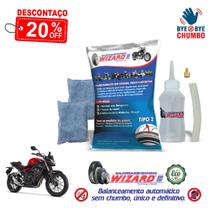 Balanceamento Automático Sem Chumbo Tipo 2 Pneu Moto Honda CB 500F - Kit 2 Pneus