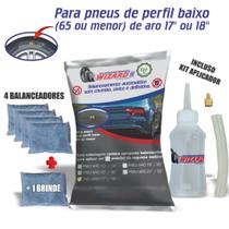 Balanceamento Dinâmico Automático Esferas Para Carros Kit 4 Pneus 17" e 18" e Bisnaga