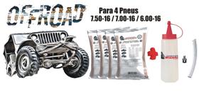 Balanceamento Dinâmico Sem Chumbo Pneu 7.50/16 - 7.00/16 - 6.00/16 Off Road Tipo E - Kit 4 Pneus - Balanceador Dinâmico Wizard