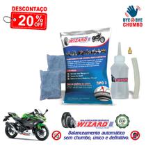 Balanceamento Micro Esferas Sem Chumbo Tipo 2 Moto Kawasaki Ninja 400 - Kit 2 Pneus