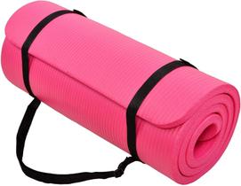 BalanceFrom GoCloud Tapete de ioga densidade de 2,5 cm rosa
