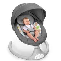 Balancim elétrico portátil Baby Swing Bioby com Bluetooth cinza