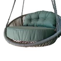 Balanço Aurora em Alumínio com Corda Náutica e Estofado Impermeável Jardim Pergolado Área Externa