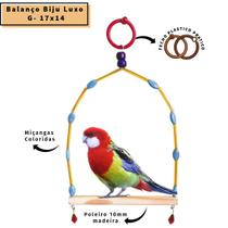 Balanço Brinquedo Grande com Poleiro Birds Calopsita Agapornes