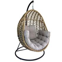 Balanço de Área Externa com Suporte Oval em Corda Naval - Ideal para Jardins e Varandas Balanço de Área Externa com Suporte Oval em Corda Naval - Ideal para Jardins e Varandas
