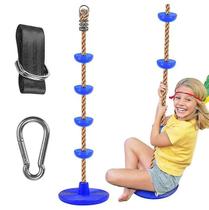 Balanço de árvore de corda de escalada com plataformas e disco Balanço de árvore de corda de escalada com plataformas e disco