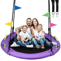 Balanço de Árvore HeyZoo Disco 152 cm Capacidade de 408 kg Roxo