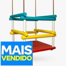 Balanço de madeira com corda Infantil Cadeirinha Cadeira Várias Cores - O mais Barato