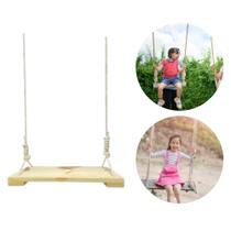 Balanço De Madeira Infantil Reforçado Corda Decoração Natural Balanço De Madeira Infantil Reforçado Corda Decoração Natural