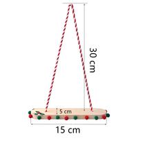 Balanço De Madeira Suspenso De 37cm Para Casa De Bonecas, Miniatura De Natal, Decoração Para Casa E