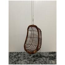 Balanço de teto oval escuro sem almofada