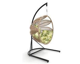 Balanço Flor em Corda Náutica Areia - Tecido Palmares Bege