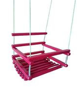 Balanço gangorra infantil madeira 40x35 Rosa suporta 80kg Balanço gangorra infantil madeira 40x35 Rosa suporta 80kg