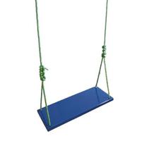 Balanço gangorra infantil madeira 50x20 azul até 100kg