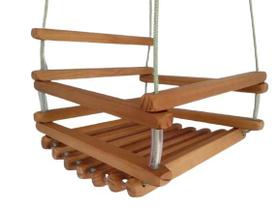 Balanço gangorra infantil madeira selada 40x35 suporta 80 kg