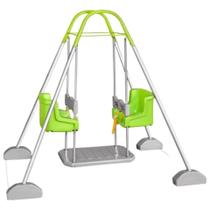 Balanço Infantil 2 Cadeiras Verde Com Estrutura Jundplay