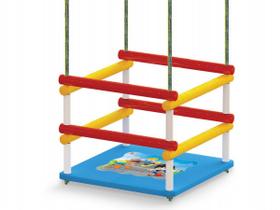 Balanço Infantil Color Madeira Com Proteção Extra - Junges
