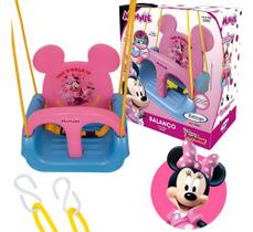 Balanço Infantil Minnie Disney Rosa E Azul Xalingo