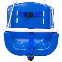 Balanço Infantil Para Bebe Plastico Kids Crianca Diversao Azul