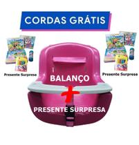 Balanço Infantil Plástico Bebê Criança Cadeirinha c/Corda e Presente Surpresa Balanço Infantil Plástico Bebê Criança Cadeirinha c/Corda e Presente Surpresa