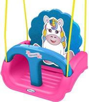 Balanço infantil rosa desenho unicornio Xalingo Balanço infantil rosa desenho unicornio Xalingo