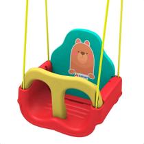 Balanço Infantil Ursinho Até 23kg Com Sinto de Segurança Xalingo - 09355 Balanço Infantil Ursinho Até 23kg Com Sinto de Segurança Xalingo - 09355